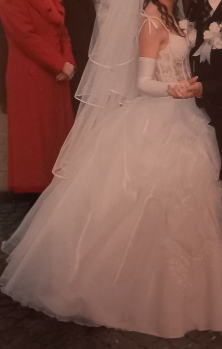 Весільна сукня сваровські камені, прозорий корсет