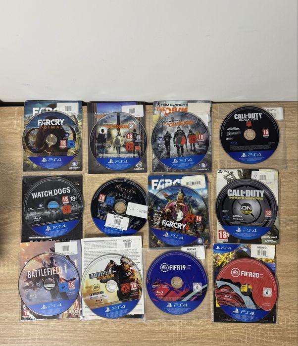 Диски без коробок для Ps4 Second son, far cry, call of duty