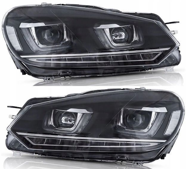 Reflektor Lampa kpl Vland Diody Soczewka Tuning Xenon-look VW Golf VI 6 5k0