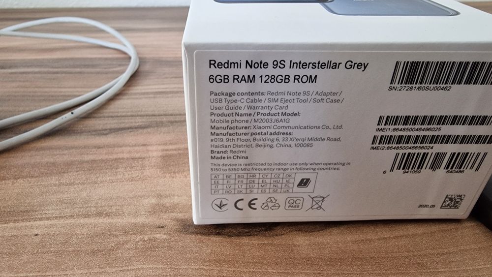 Telemóvel xiaomi redmi note 9s
