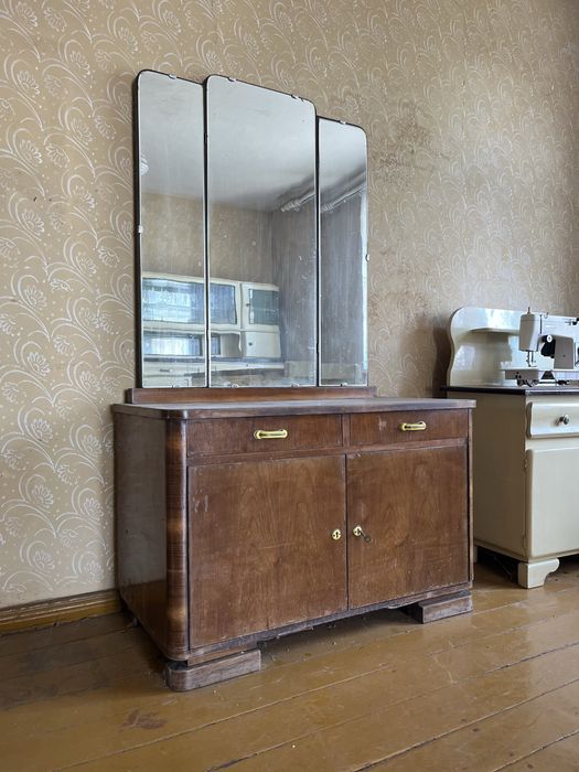 Komoda z lustrem prl styl retro