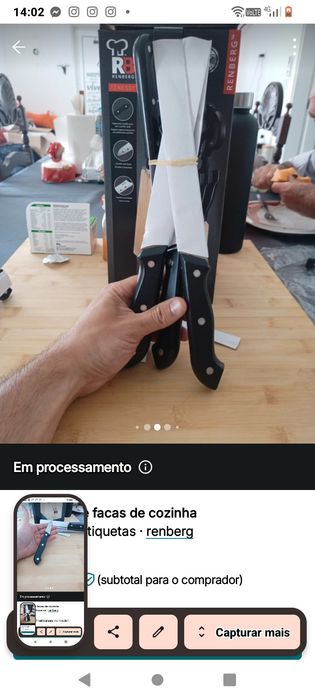 Conjunto de 15 facas de cozinha