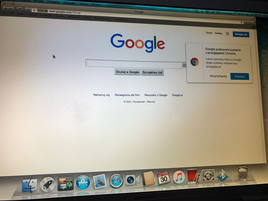 MacBook Pro 15 A1211 2gb ramu,dysk 160gb