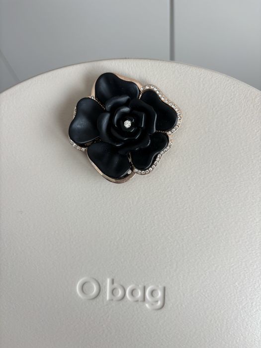 Guzik kwiat ozdobny do torebki obag o bag moonlight