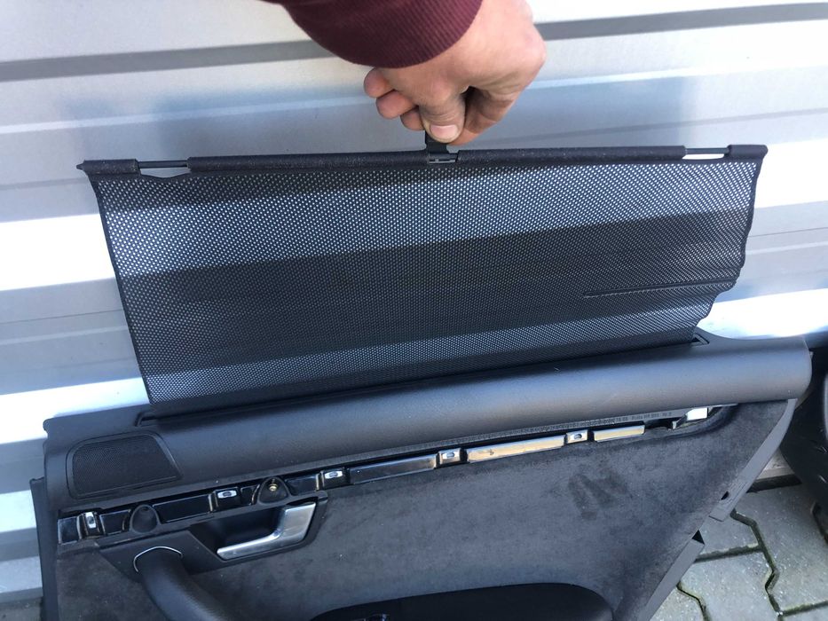 Tapicerka Boczek Boczki 2szt AUDI A4 B6 B7 Roleta Alcantara