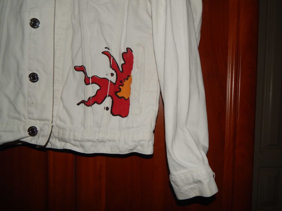 Куртка джинсовая ZARA джинсовка белая оригинал размер S - M Cropp