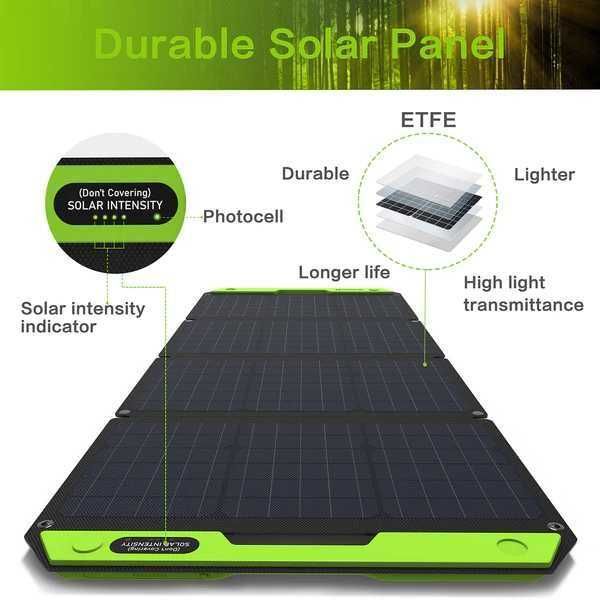 Сонячна панель мобільна Top solar США 100 w.. (14.4в)(19в)(5в)