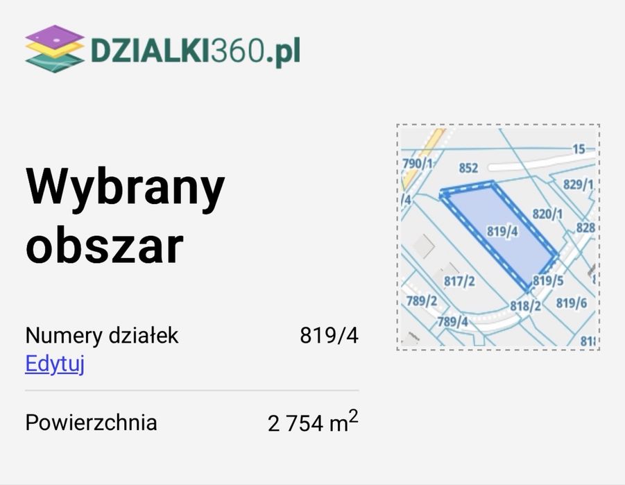 Działka budowlana 27,5a