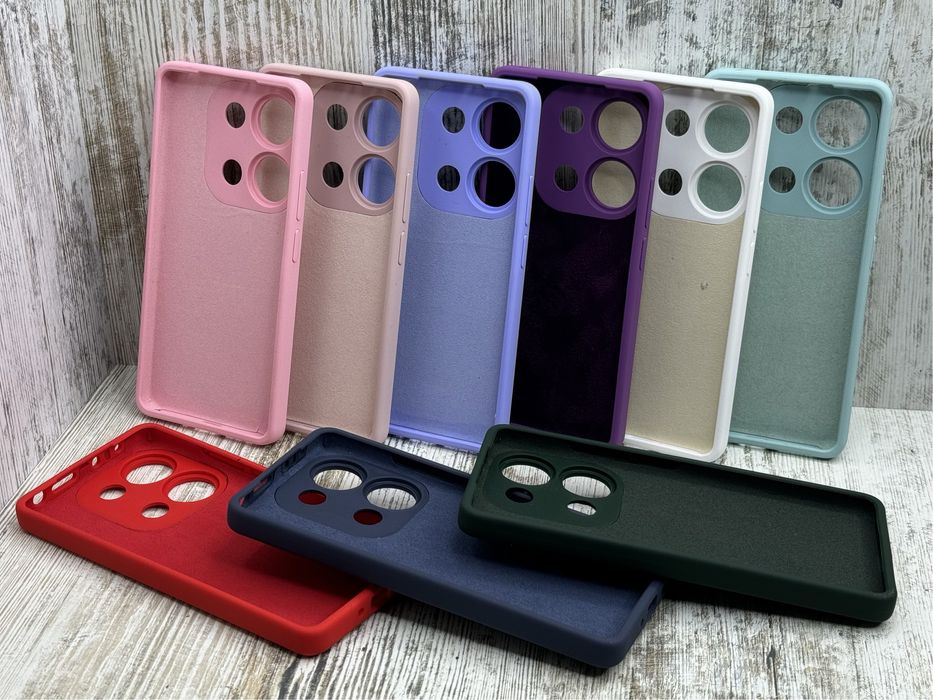 Не пачкаются! Чехол Silicone Case на Xiaomi Redmi Note 13 Pro 4G Чохол