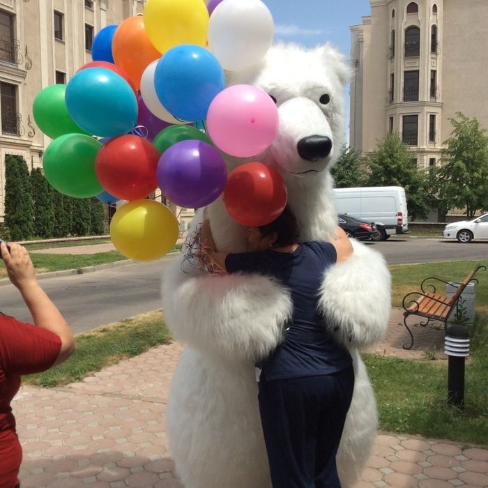 Аніматор Хепі Мішка.Білий ведмідь.Аніматори на ваше свято.Коломия