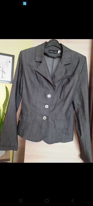 Marynarka jeans grafit S/M