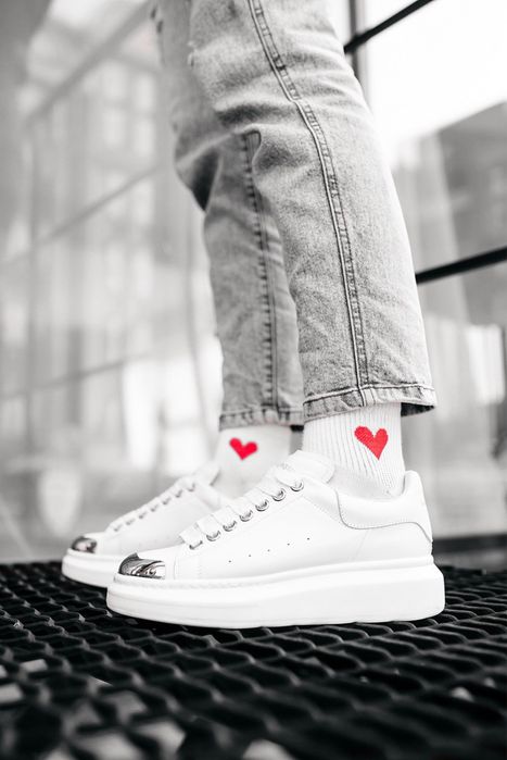 Sneakersy Alexander Mcqueen white metal