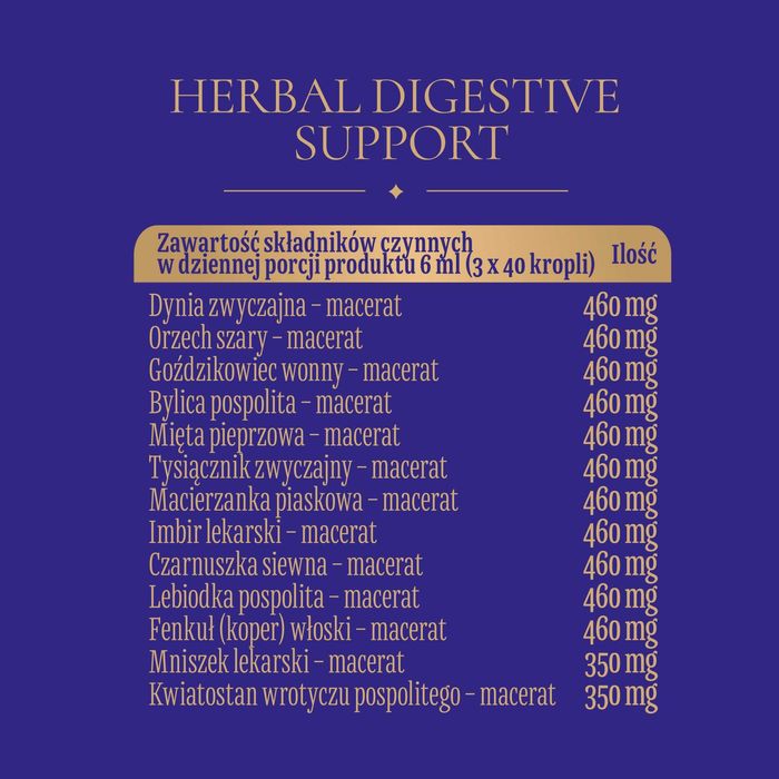 Herbal Digestive Support (HDS) Suplement diety w kroplach (100 ml)