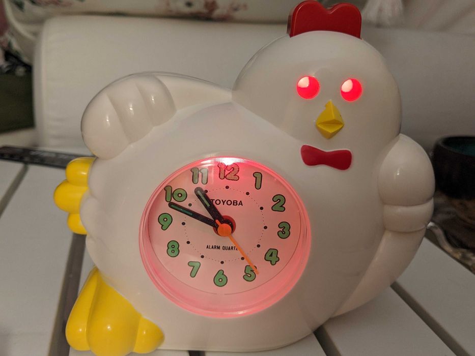 Будильник-годинник півник з озвученням Японія Сітізен 80-е