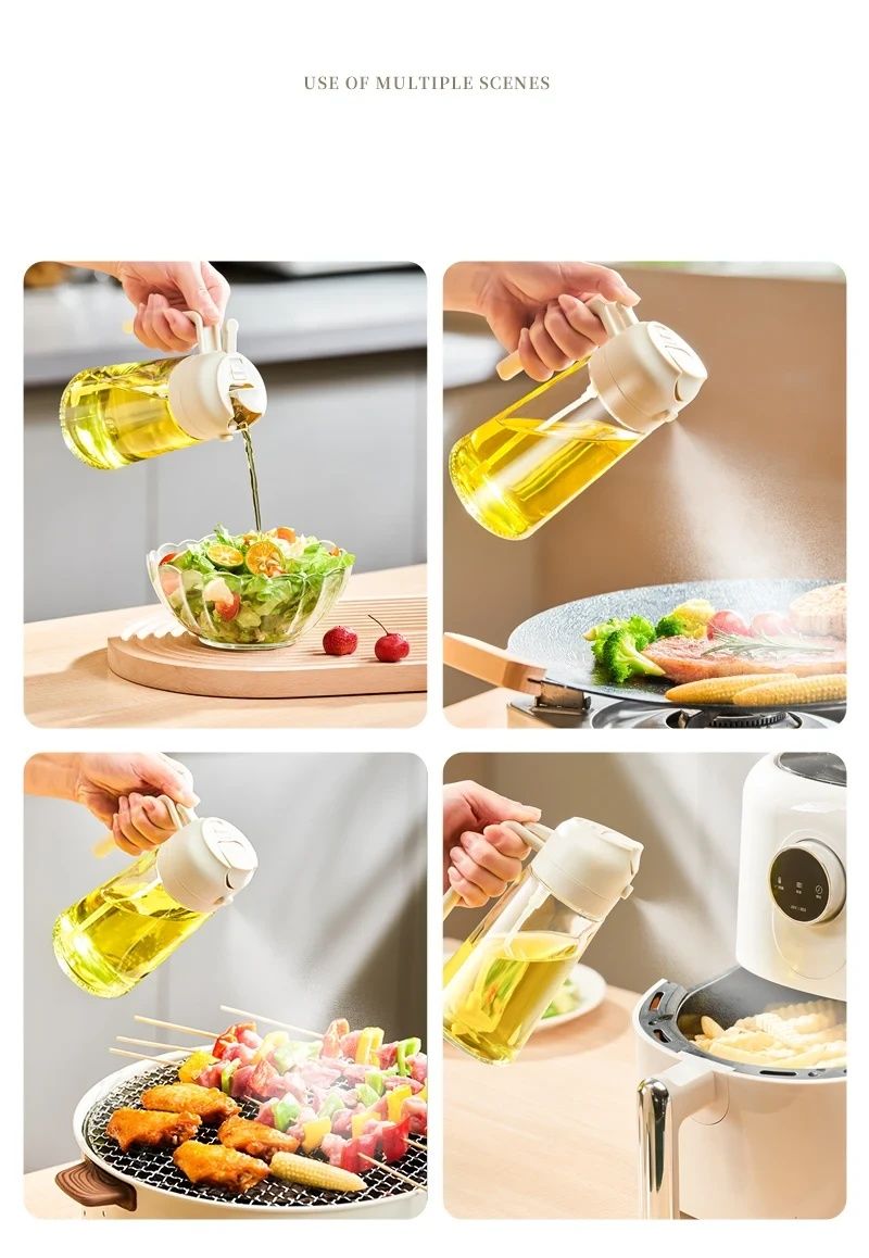 Бутылка с распылителем для масла 470мл, OIL BOTTLE / Дозатор для расти ...