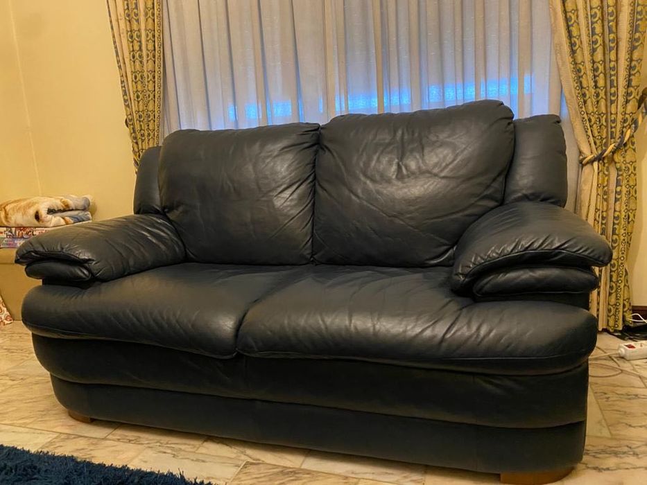 Sofás em pele genuína Rio Maior • OLX Portugal