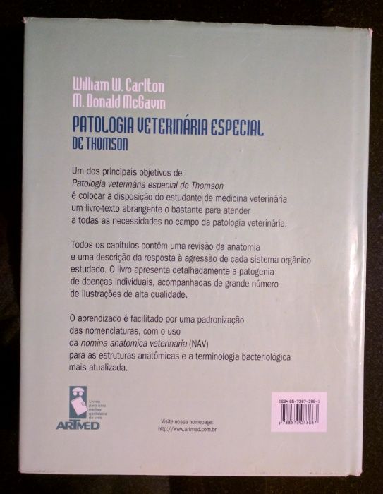 Patologia Veterinária Especial De Thomson
