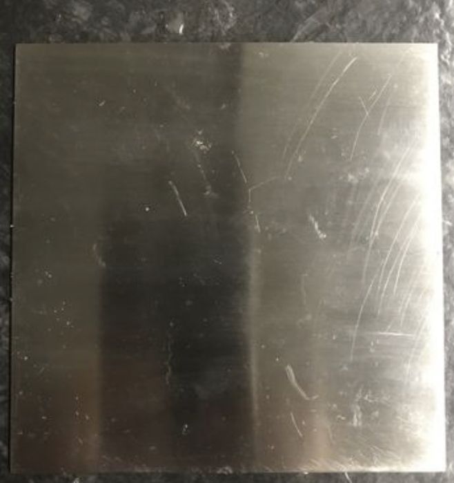 Płytka ze stali nierdzewnej 1 mm x 100 mm x 100 mm