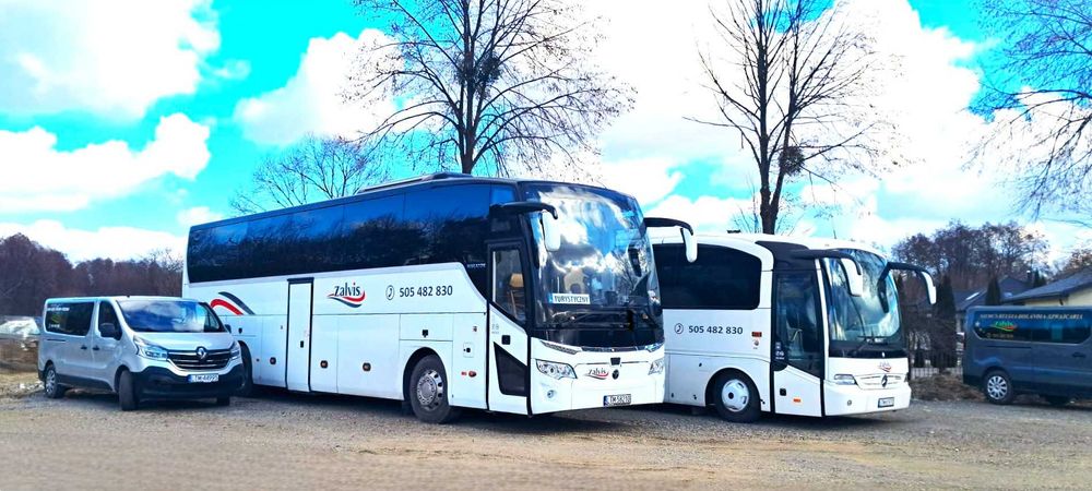 Wynajem busów i autokarów Kraków 9–55 osób | z kierowcą | niskie ceny