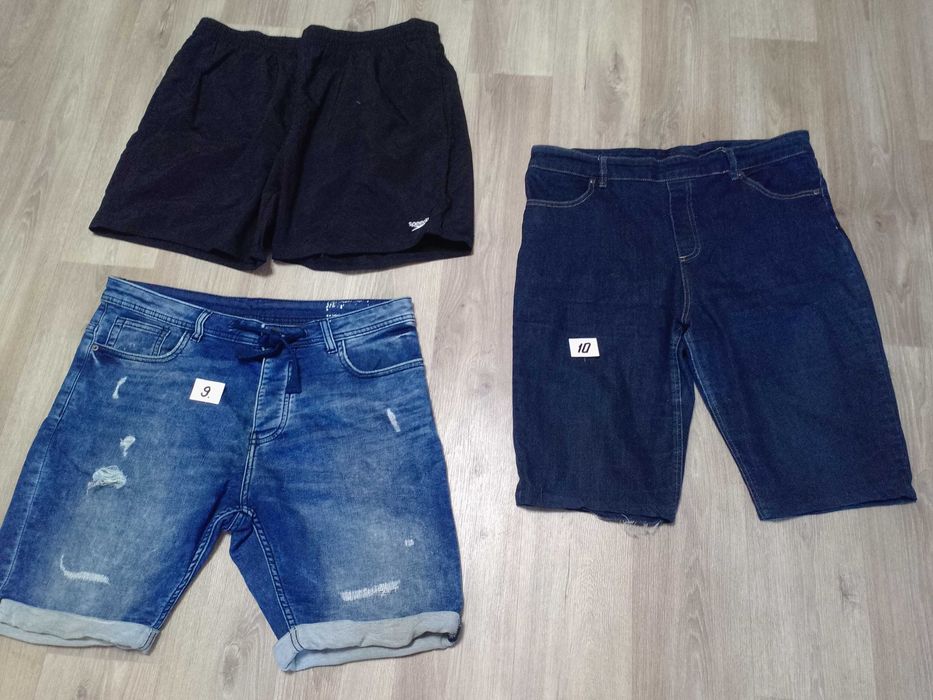Шорты джинсовые, плащевка