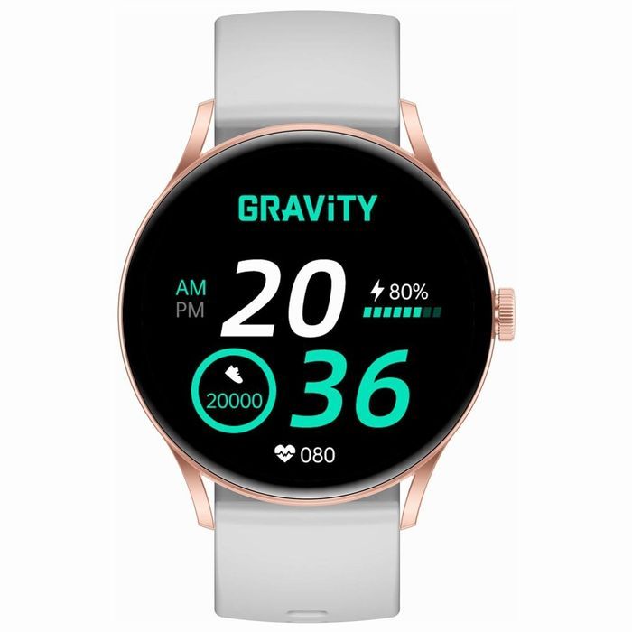 Smartwatch Gravity Szaro Różowy GT2-3 PRO Prezent Black weeks