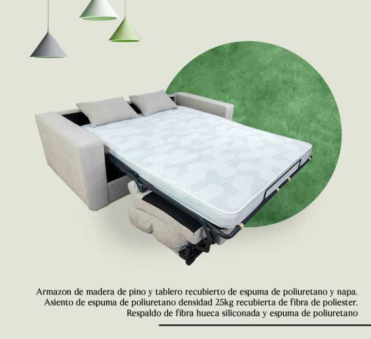 Oportunidade - Sofá-Cama com Colchão
