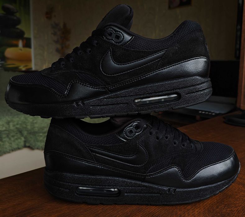 Nike Air Max 1 Essential Triple Black 44 размер, 28 см