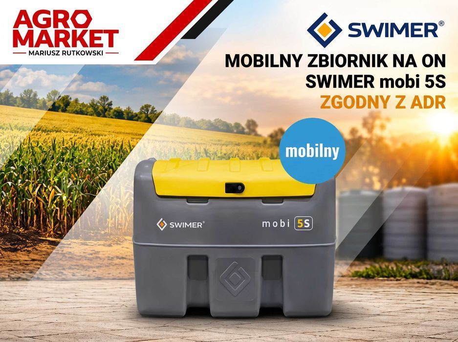 SWIMER MOBI 5S – Mobilny Zbiornik na ON 200L / 400L ADR Dostępny od ręki!