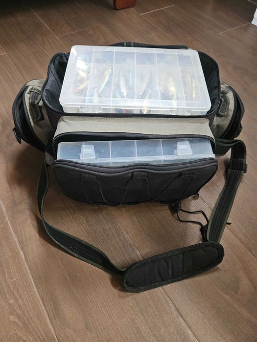 Mochila + Bolsa de pesca