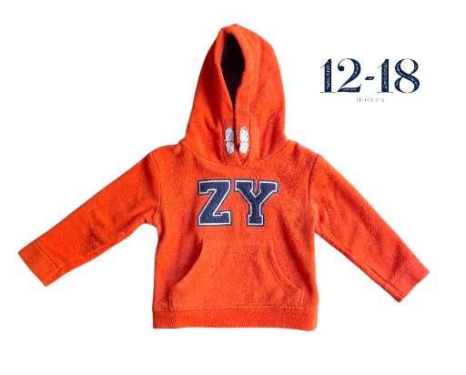 Camisola Capuz Vermelha Zippy 12-18 meses