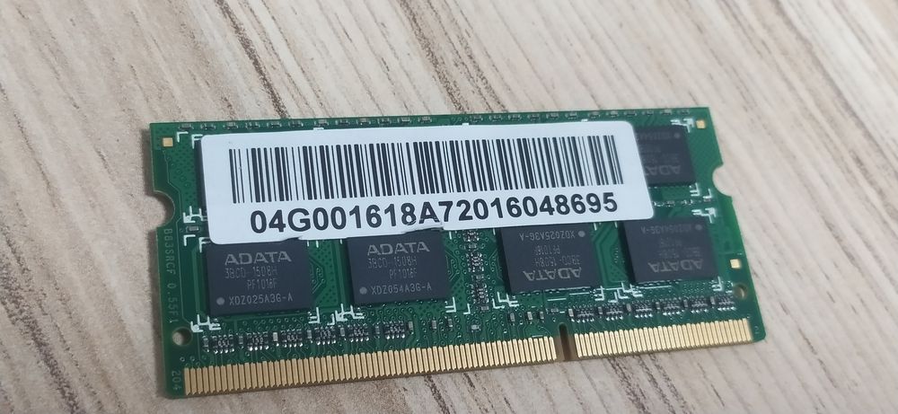 RAM ADATA, 2 pamięci po 2GB 2Rx8 DDR3 PC3