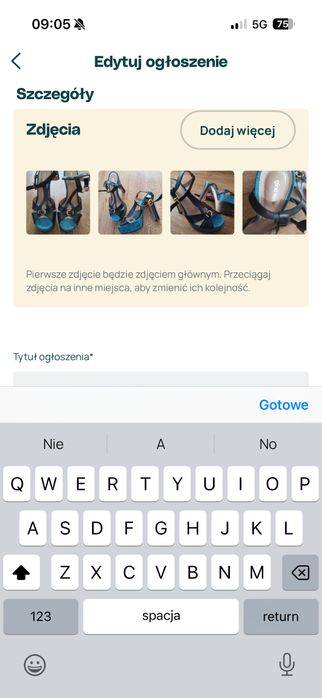 Gino rossi 38 sandały platforma wysokie