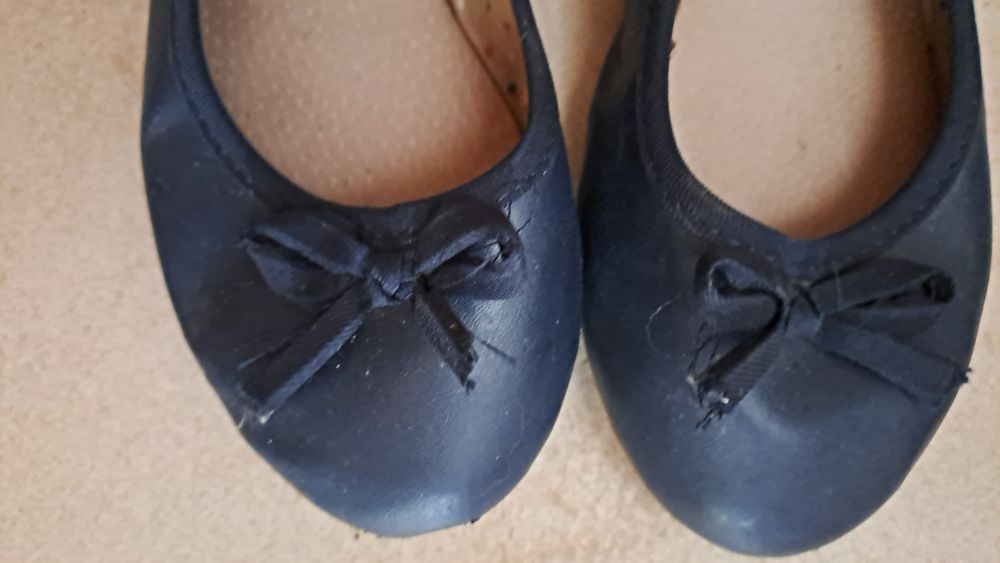 Balerinki, 33, granatowe, używane