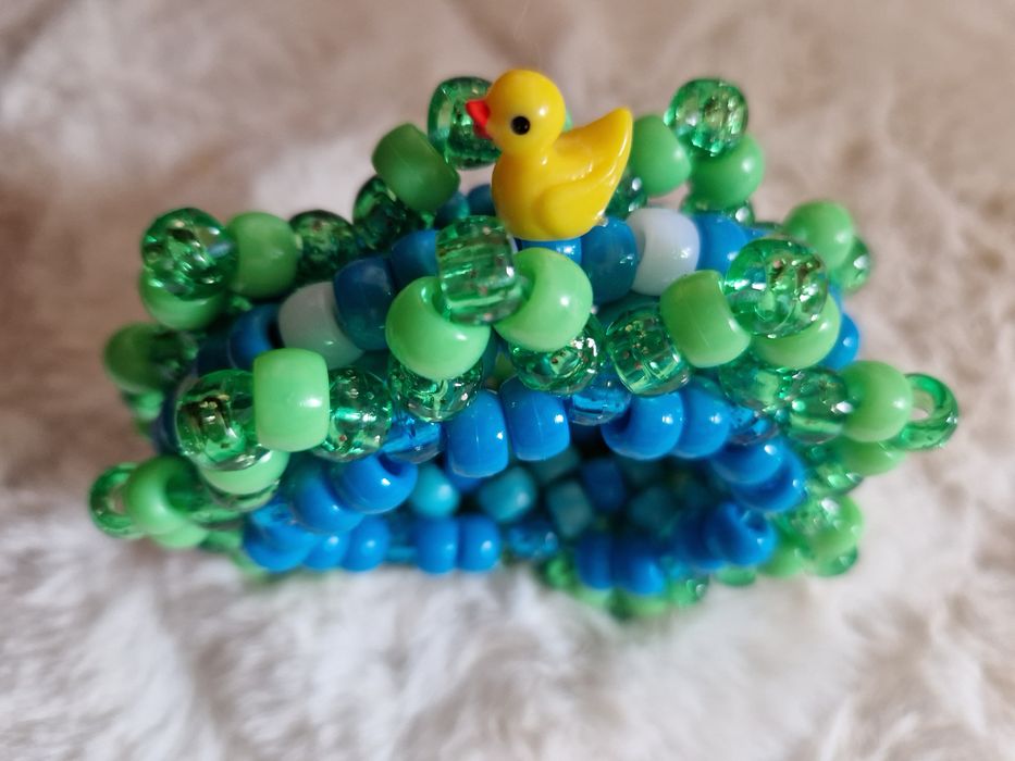 Bransoletka KANDI, obrotowa, hand made