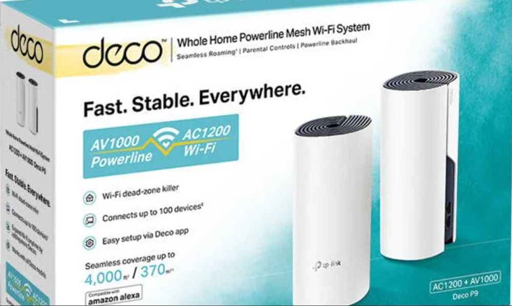 Sistema Mesh TP-LINK Deco P9 (2 Unidades - AC1200 - Dual Band)
