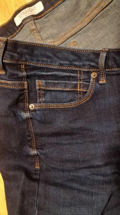 stylowe Marks&Spencer STRETCH Straight slim W32 L32 proste W31 L34