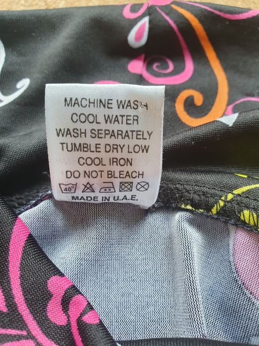 Efektowna sukienka z golfem S/M orientalny wzór