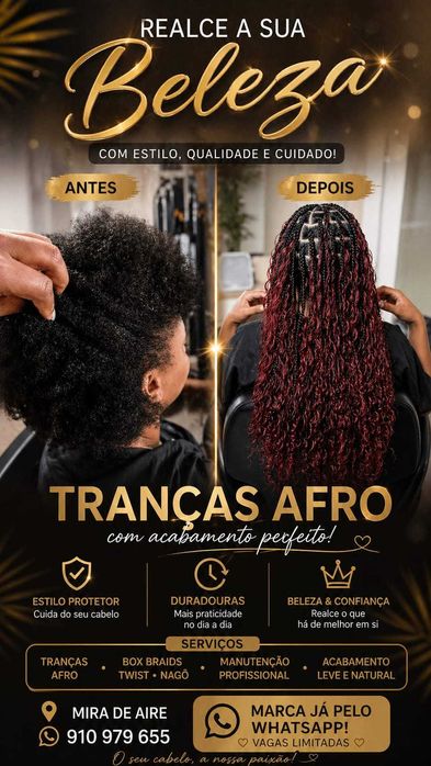 Aplicação de extensão de cabelo humano