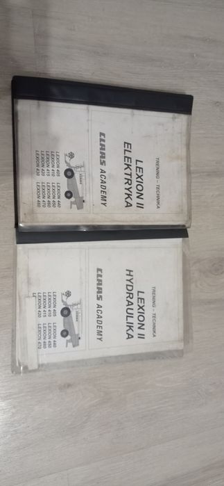 Claas lexion 405-480 książki hydraulika elektryka