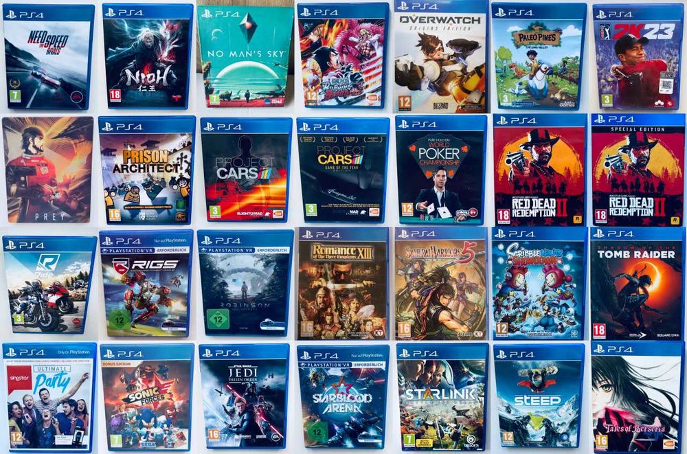 Диски Sony PlayStation 4