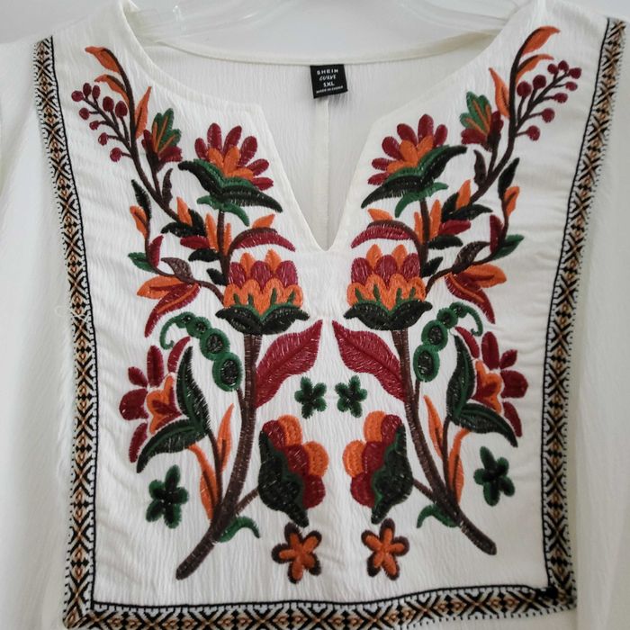 Boho sukienka z haftem