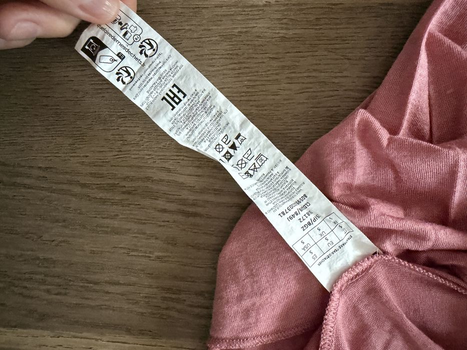 Intimissimi nowa różowa bluzka S 36 top modal Kaszmir dekolt łódka ultralight
