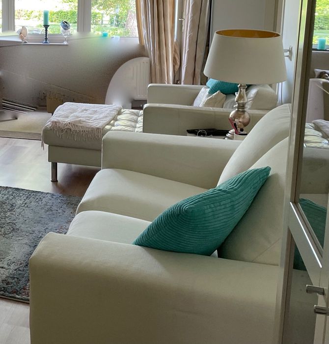 Chaise longe de couro e Sofa 2 pessoas fabricacao Alema e holandesa