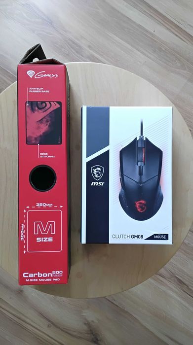 Mysz gamingowa MSI + podkładka Genesis