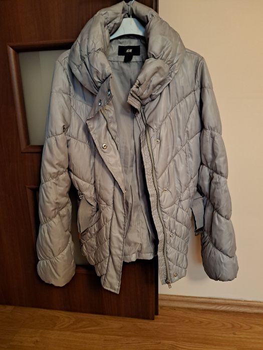 Kurtka szara H&M wiosenno - jesienna krótka r.S