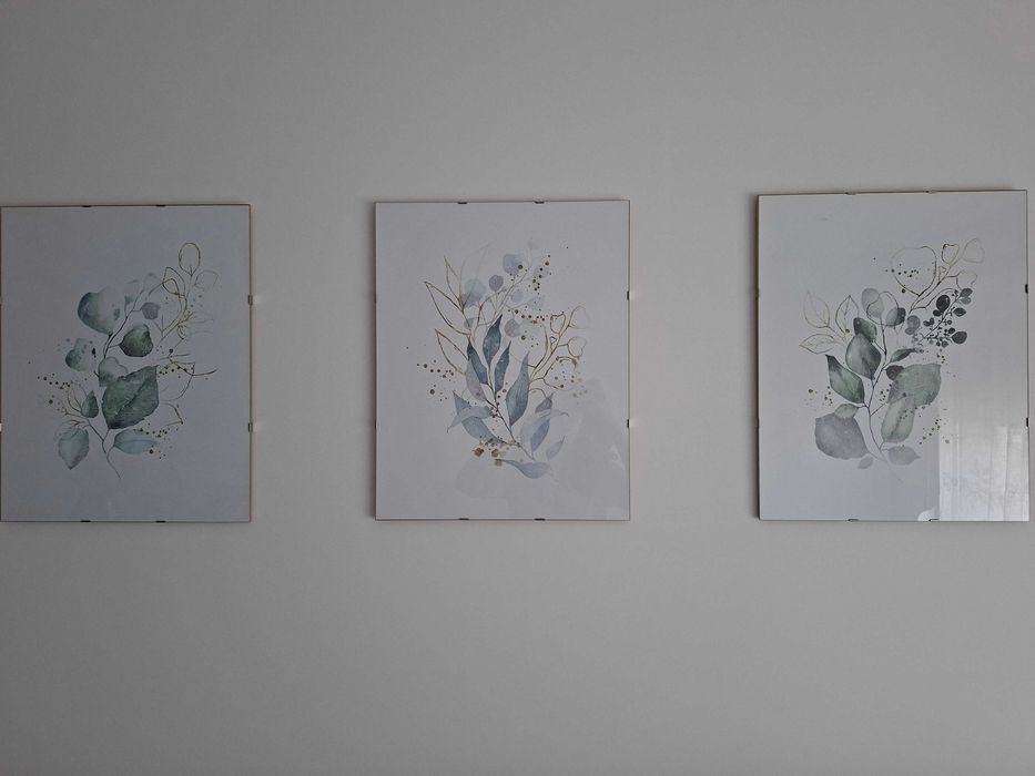 Série de quadros florais
