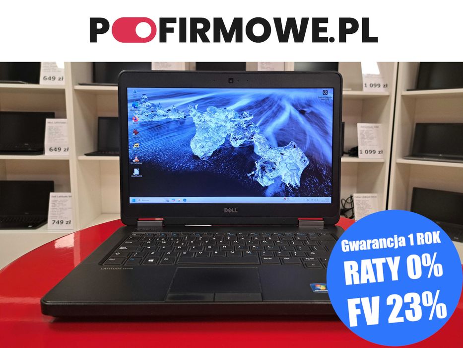 Laptop 14" Dell Latitude E5440 i5 8GB 256SSD Kamera HDMI DVD VGA Win11