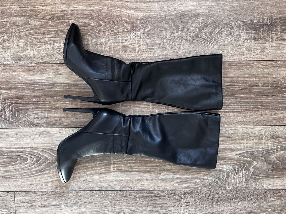 Стильні чоботи з натуральноі шкіри