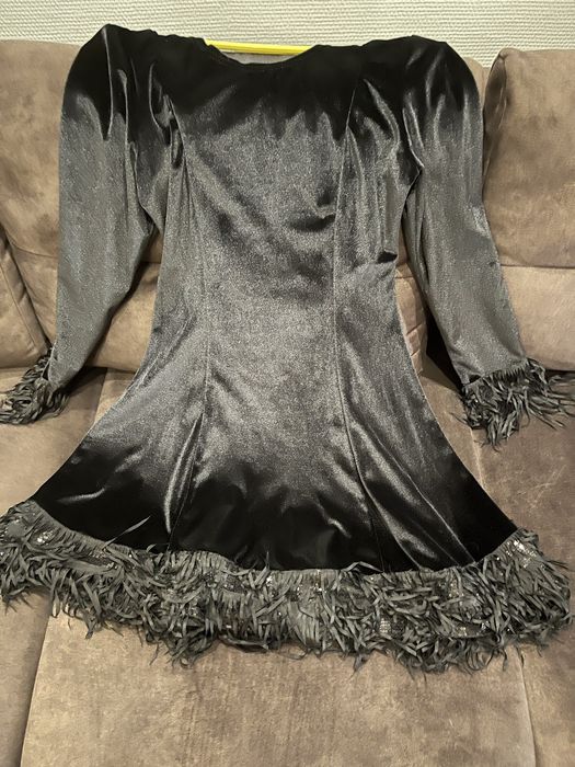 Плаття чорні святкові міні s-m