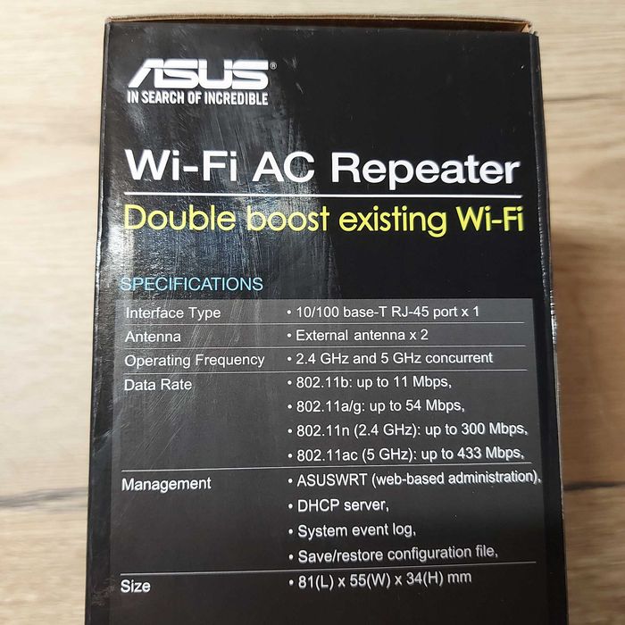 Wzmacniacz sieci ASUS RP-AC51